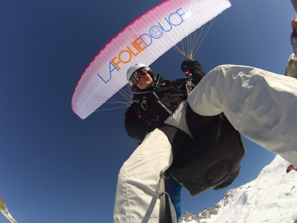 paragliding Courchevel